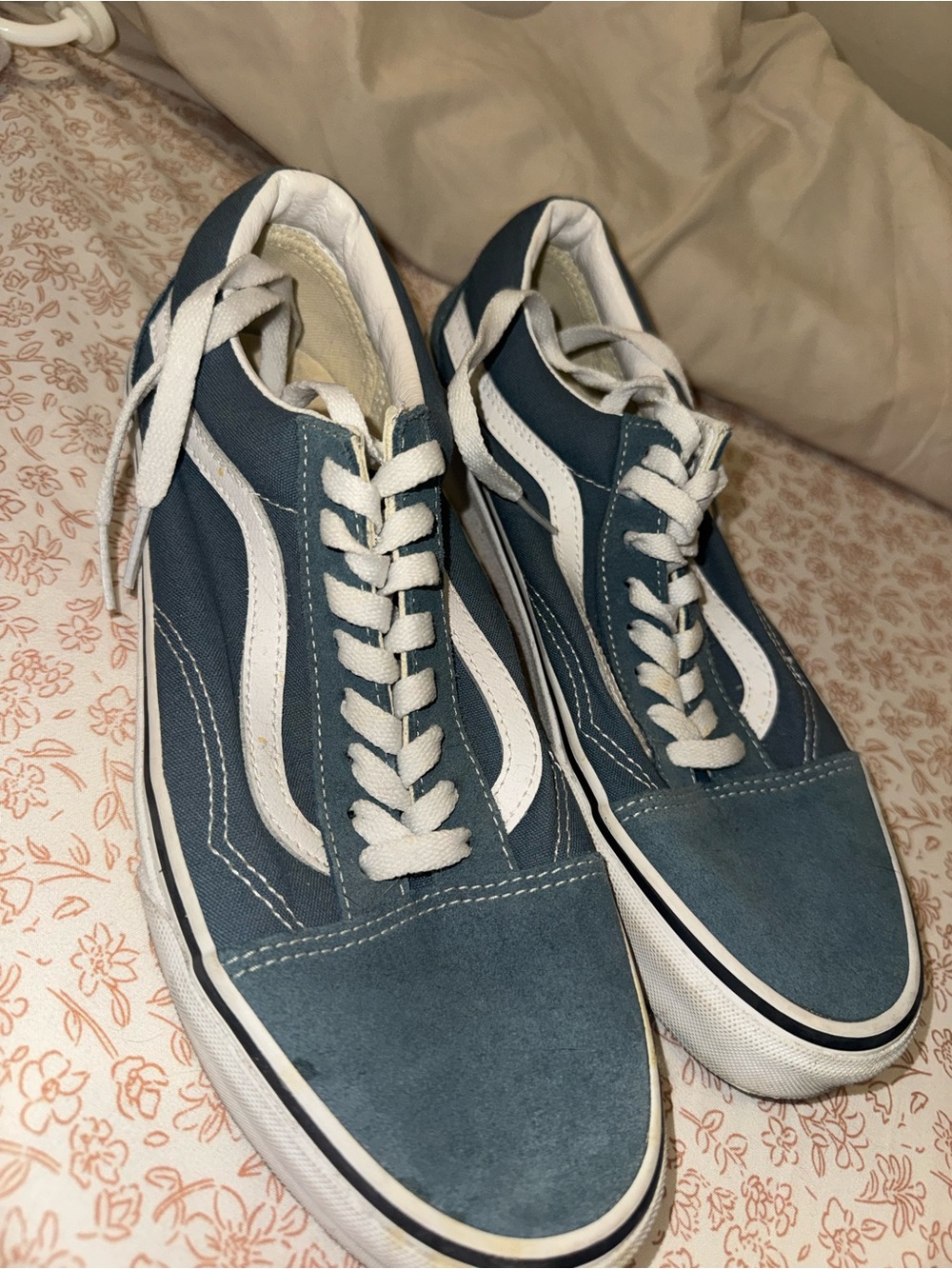 Vans Low-Top Sneakers in Blue and White